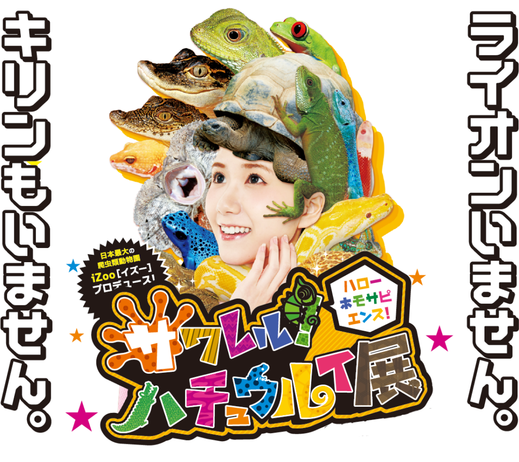 iZooプロデュース「サワレルハチュウルイ展」長崎・神戸で開催